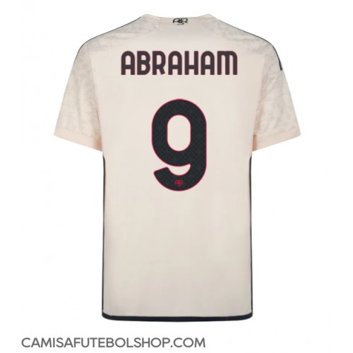 Camisa de time de futebol AS Roma Tammy Abraham #9 Replicas 2º Equipamento 2023-24 Manga Curta